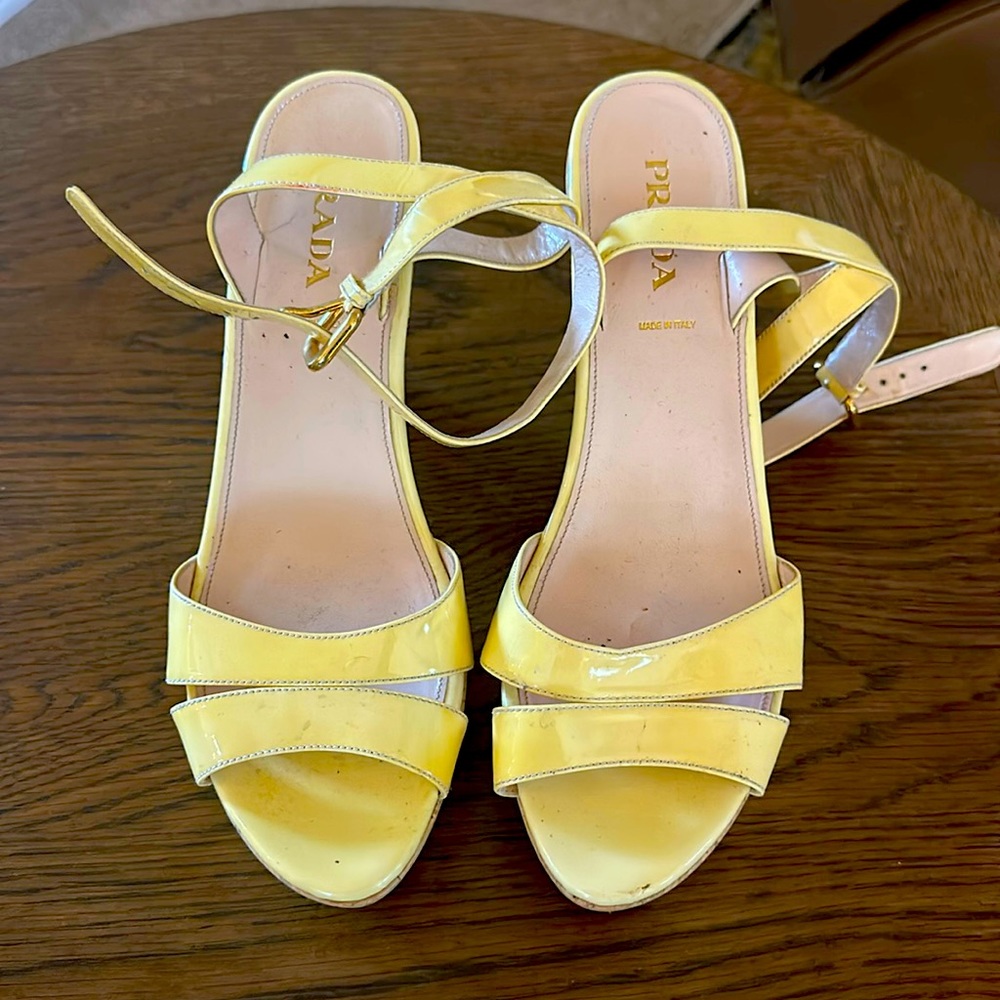 COPY - Gently worn wedge sandal. Prada
